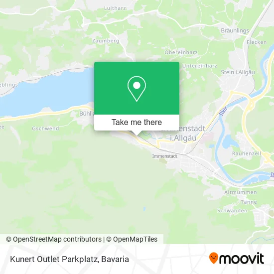 Карта Kunert Outlet Parkplatz