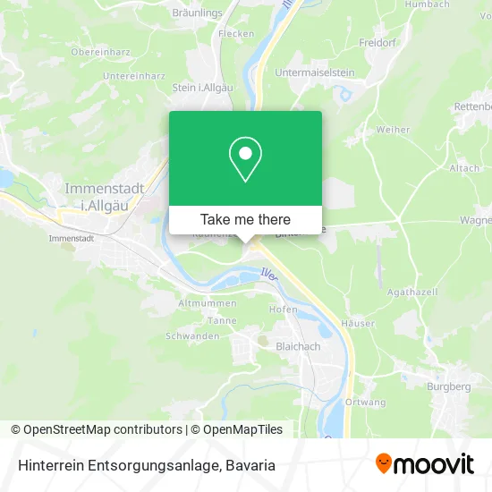 Карта Hinterrein Entsorgungsanlage