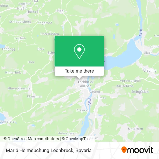 Карта Mariä Heimsuchung Lechbruck
