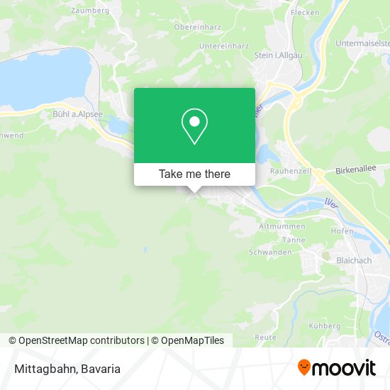 Карта Mittagbahn