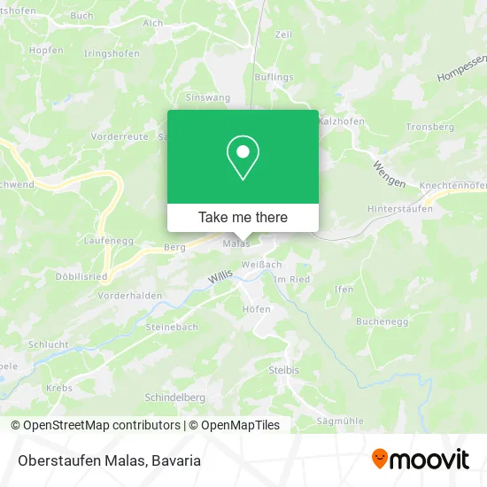 Карта Oberstaufen Malas