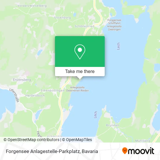 Карта Forgensee Anlagestelle-Parkplatz