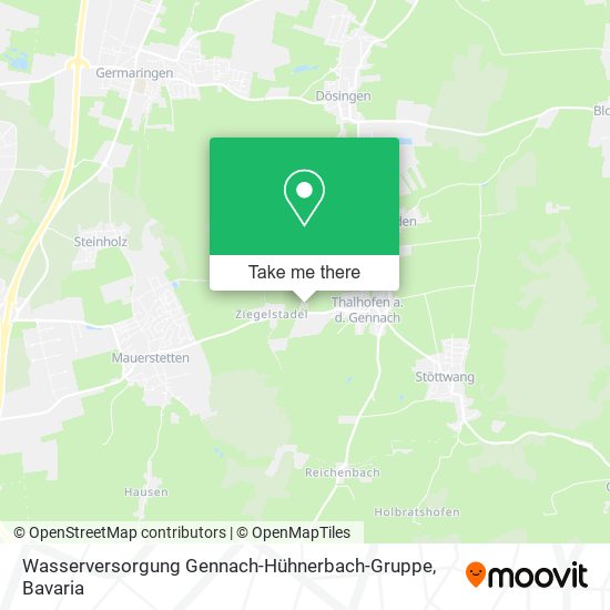 Wasserversorgung Gennach-Hühnerbach-Gruppe map