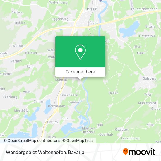 Wandergebiet Waltenhofen map