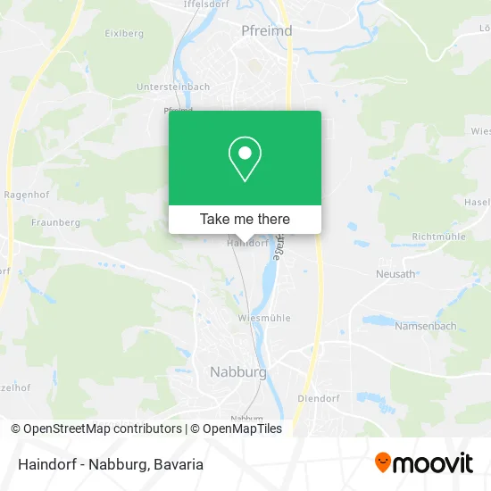 Карта Haindorf - Nabburg
