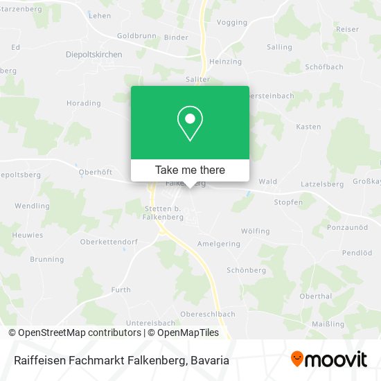 Карта Raiffeisen Fachmarkt Falkenberg