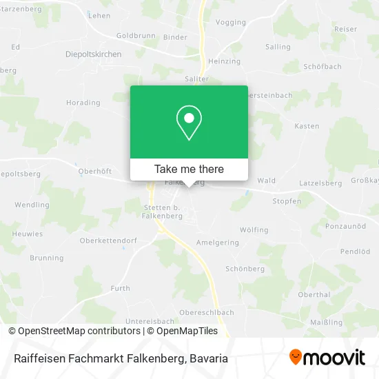 Карта Raiffeisen Fachmarkt Falkenberg