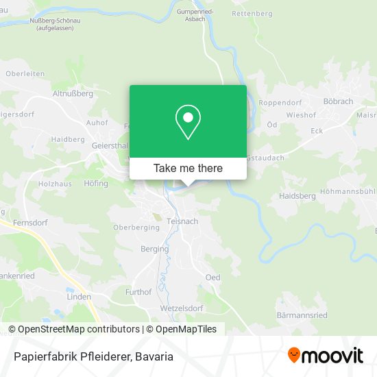 Papierfabrik Pfleiderer map