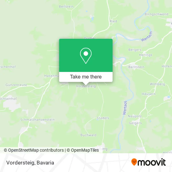 Карта Vordersteig