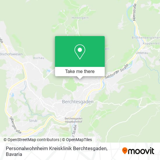 Personalwohnheim Kreisklinik Berchtesgaden map