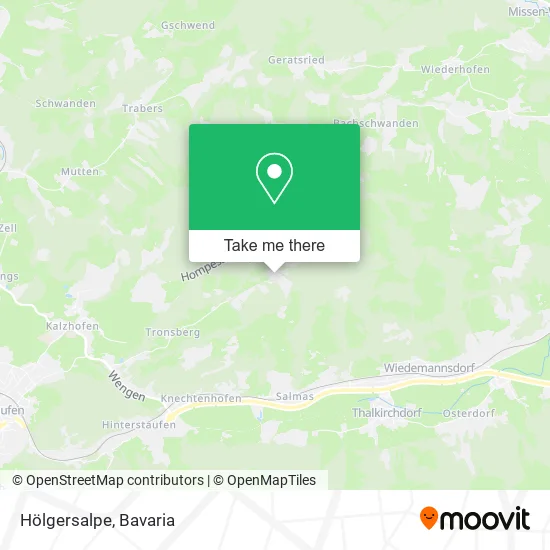 Карта Hölgersalpe