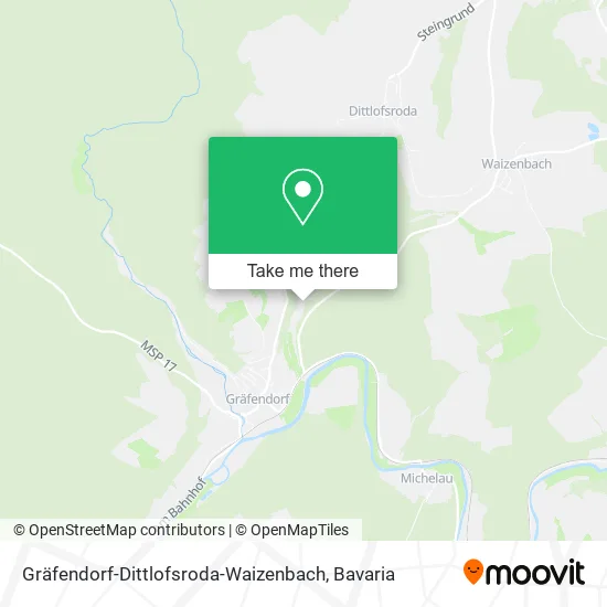 Карта Gräfendorf-Dittlofsroda-Waizenbach