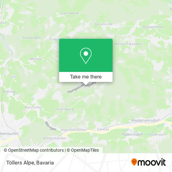 Карта Töllers Alpe