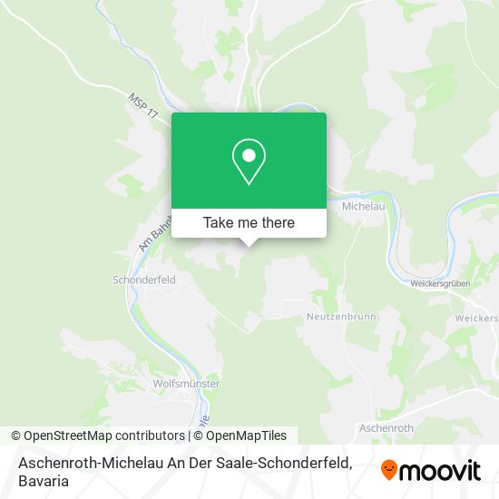 Aschenroth-Michelau An Der Saale-Schonderfeld map