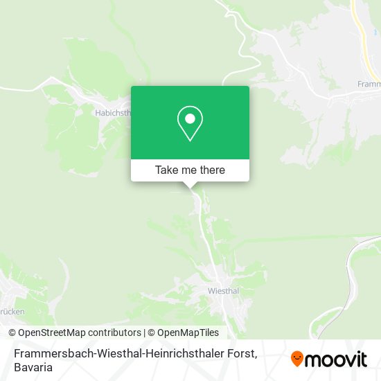 Frammersbach-Wiesthal-Heinrichsthaler Forst map