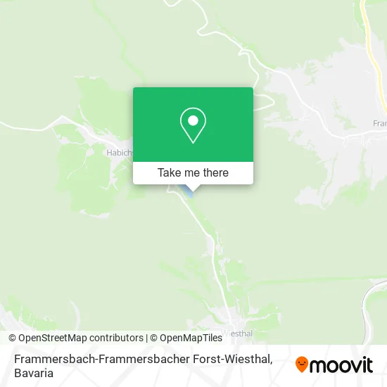 Карта Frammersbach-Frammersbacher Forst-Wiesthal