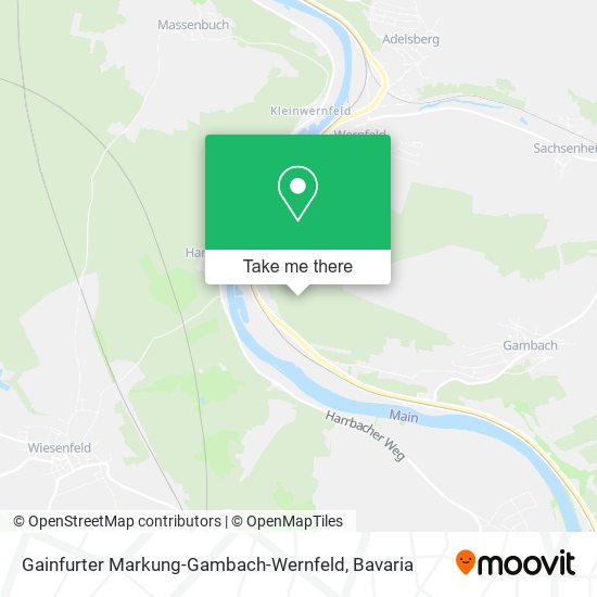 Gainfurter Markung-Gambach-Wernfeld map