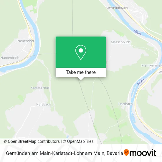 Карта Gemünden am Main-Karlstadt-Lohr am Main