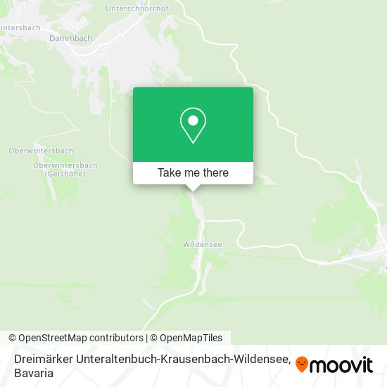 Карта Dreimärker Unteraltenbuch-Krausenbach-Wildensee