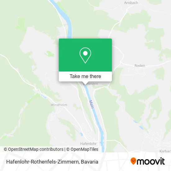 Карта Hafenlohr-Rothenfels-Zimmern