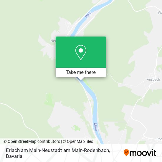 Erlach am Main-Neustadt am Main-Rodenbach map