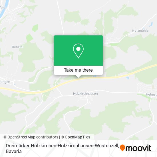 Dreimärker Holzkirchen-Holzkirchhausen-Wüstenzell map