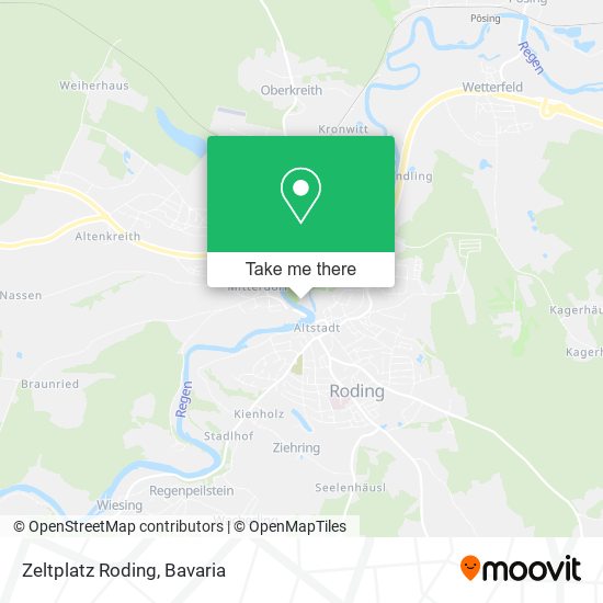 Zeltplatz Roding map