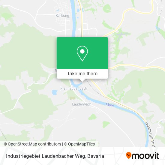 Industriegebiet Laudenbacher Weg map