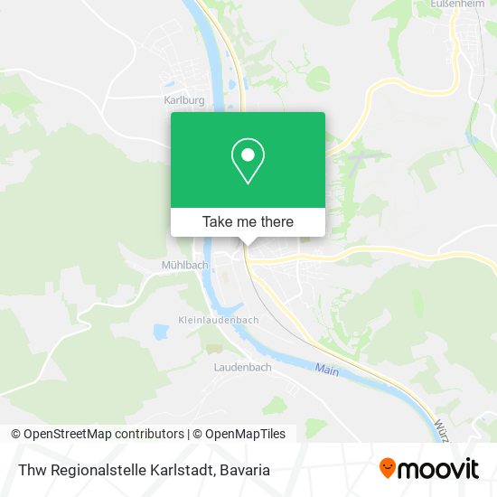 Thw Regionalstelle Karlstadt map