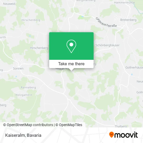 Карта Kaiseralm