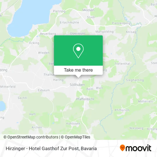 Карта Hirzinger - Hotel Gasthof Zur Post