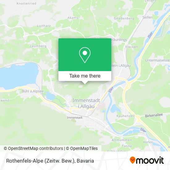 Карта Rothenfels-Alpe (Zeitw. Bew.)