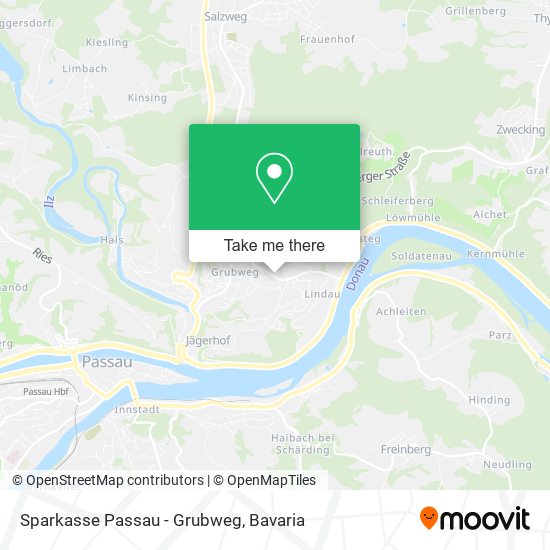 Sparkasse Passau - Grubweg map