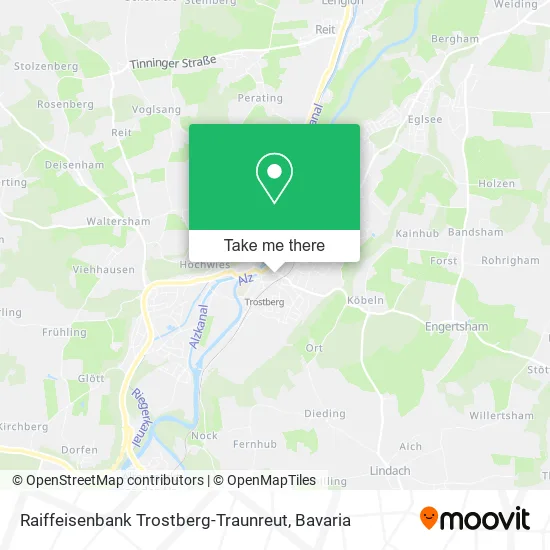 Карта Raiffeisenbank Trostberg-Traunreut