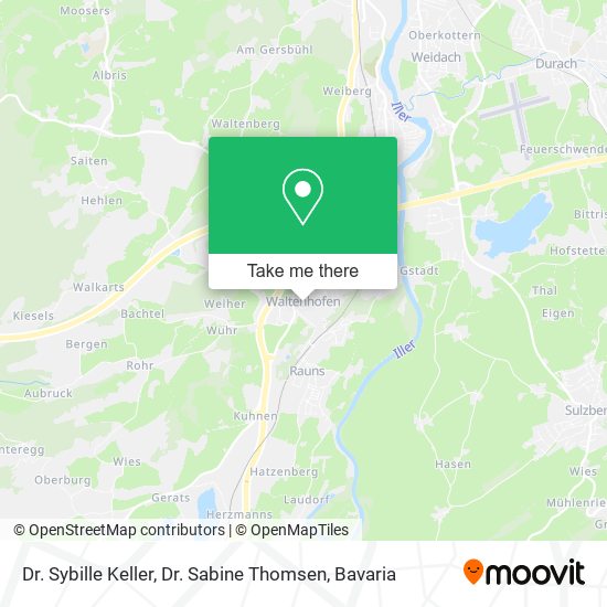 Dr. Sybille Keller, Dr. Sabine Thomsen map