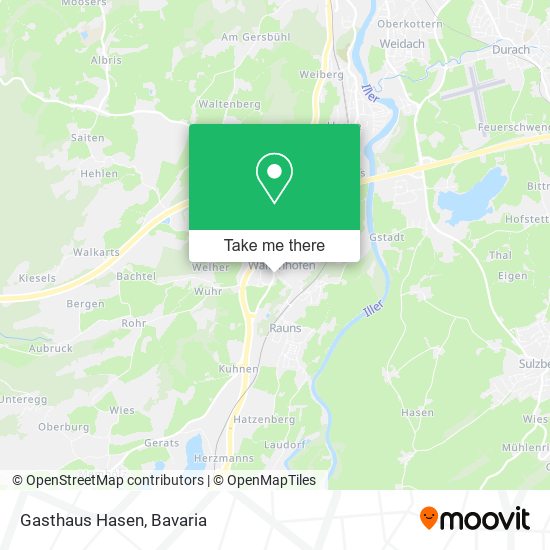 Gasthaus Hasen map