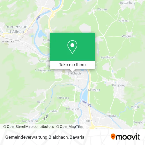 Карта Gemeindeverwaltung Blaichach