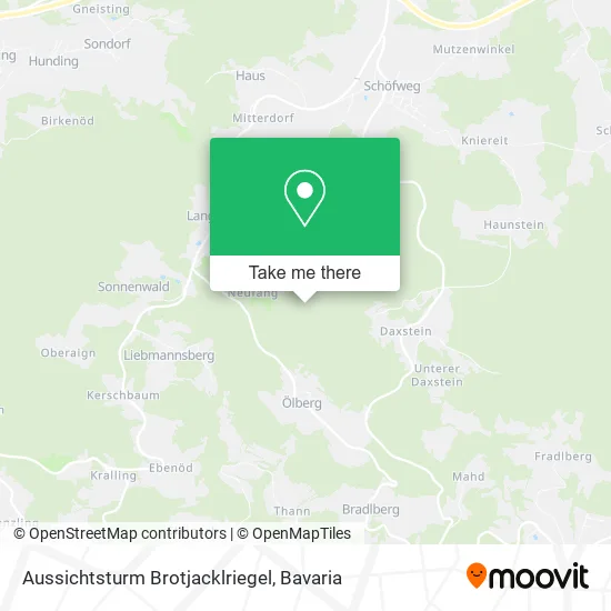 Карта Aussichtsturm Brotjacklriegel