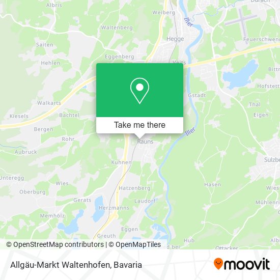 Allgäu-Markt Waltenhofen map