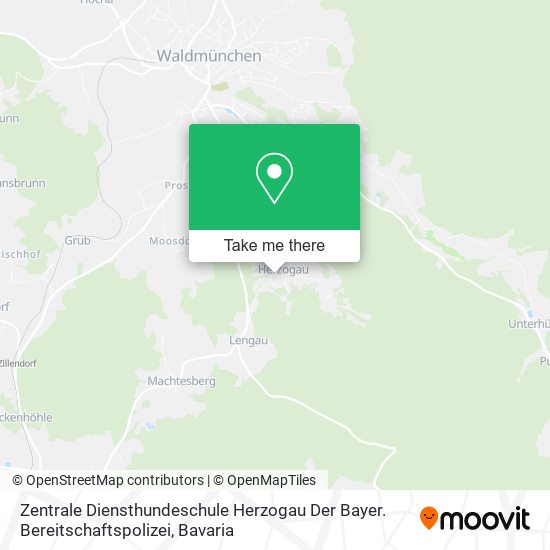 Zentrale Diensthundeschule Herzogau Der Bayer. Bereitschaftspolizei map