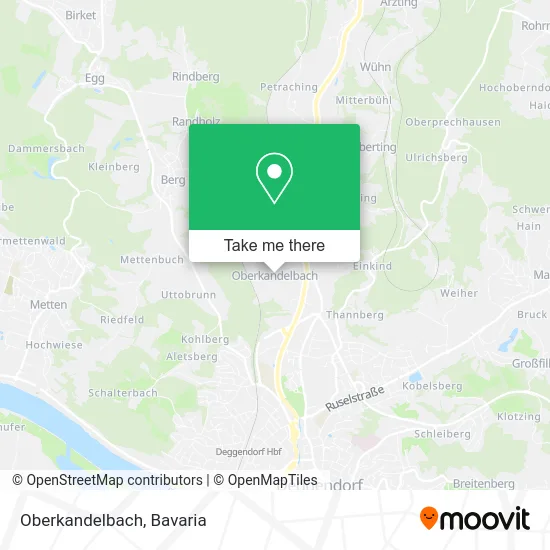 Карта Oberkandelbach