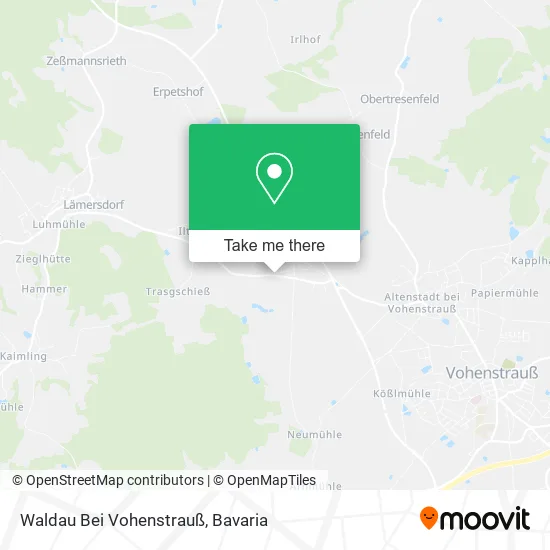 Карта Waldau Bei Vohenstrauß
