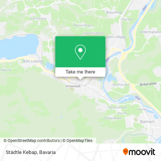 Карта Städtle Kebap