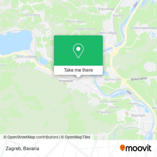 Zagreb map