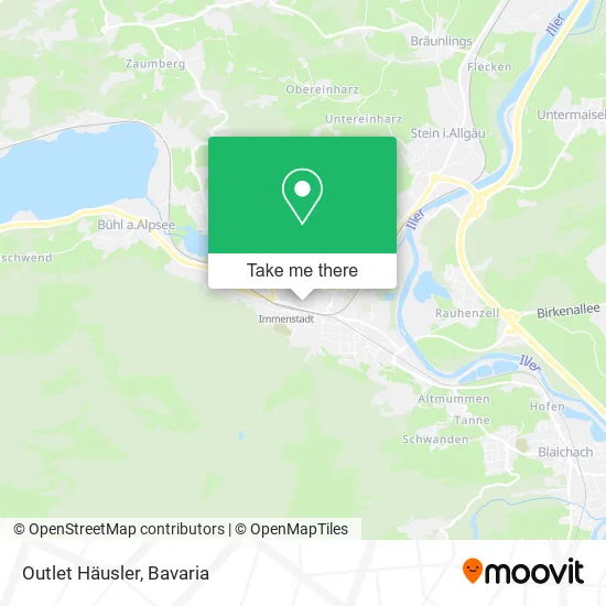 Карта Outlet Häusler