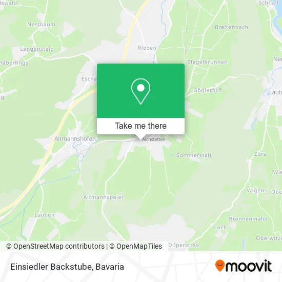 Карта Einsiedler Backstube