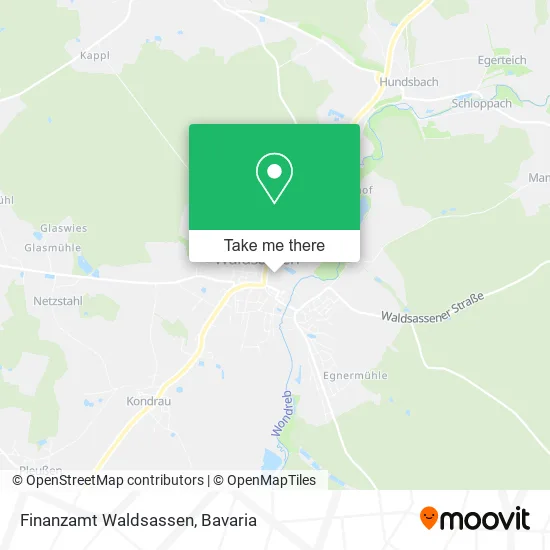 Карта Finanzamt Waldsassen