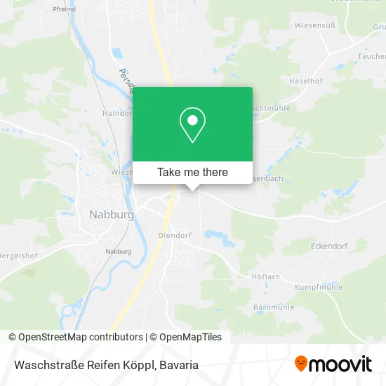 Карта Waschstraße Reifen Köppl