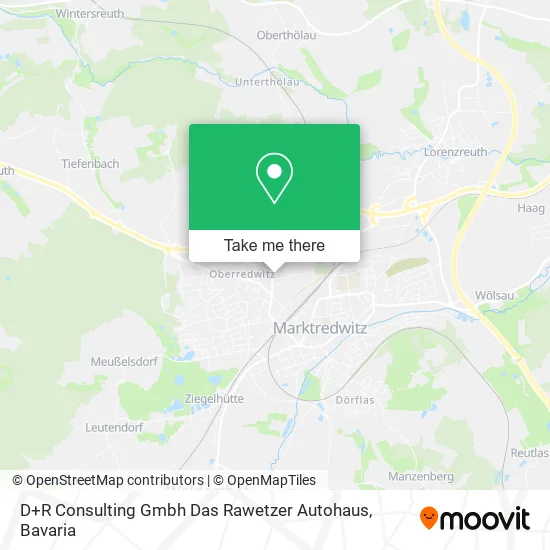Карта D+R Consulting Gmbh Das Rawetzer Autohaus