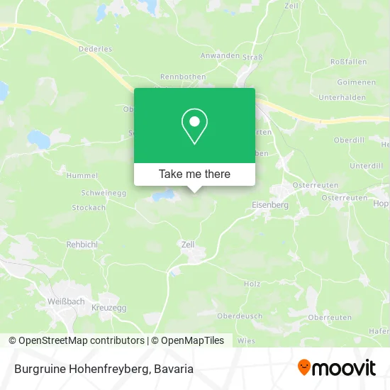 Карта Burgruine Hohenfreyberg